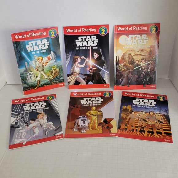 6 Disney Star Wars Learn to Read Books World of Reading Level 2 - Picture 1 of 10